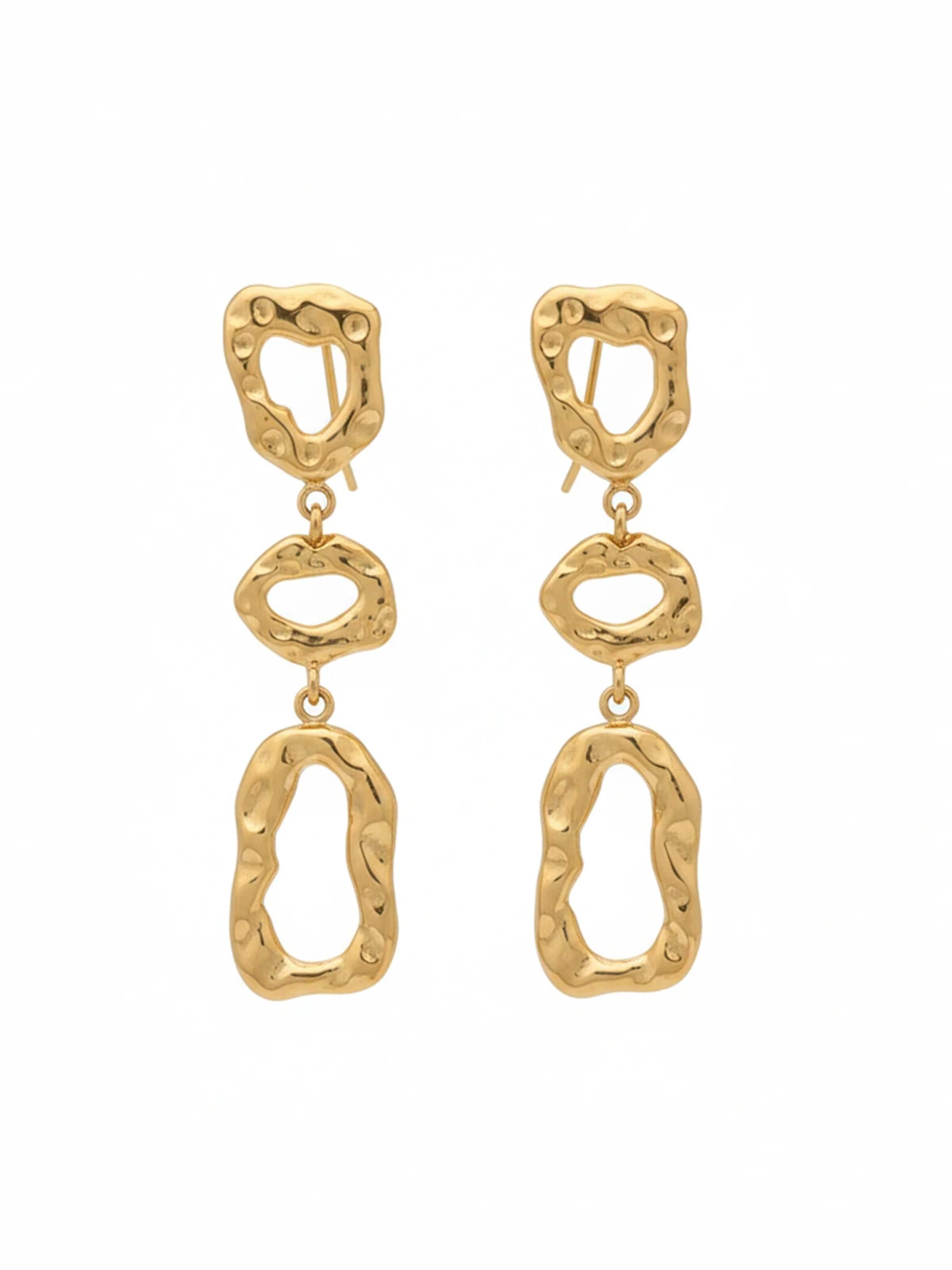 ETNÉE Earrings 'Agrigento' in Gold: front