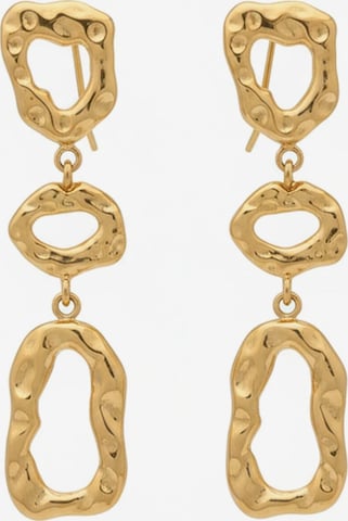 Boucles d'oreilles 'Agrigento' ETNÉE en or : devant