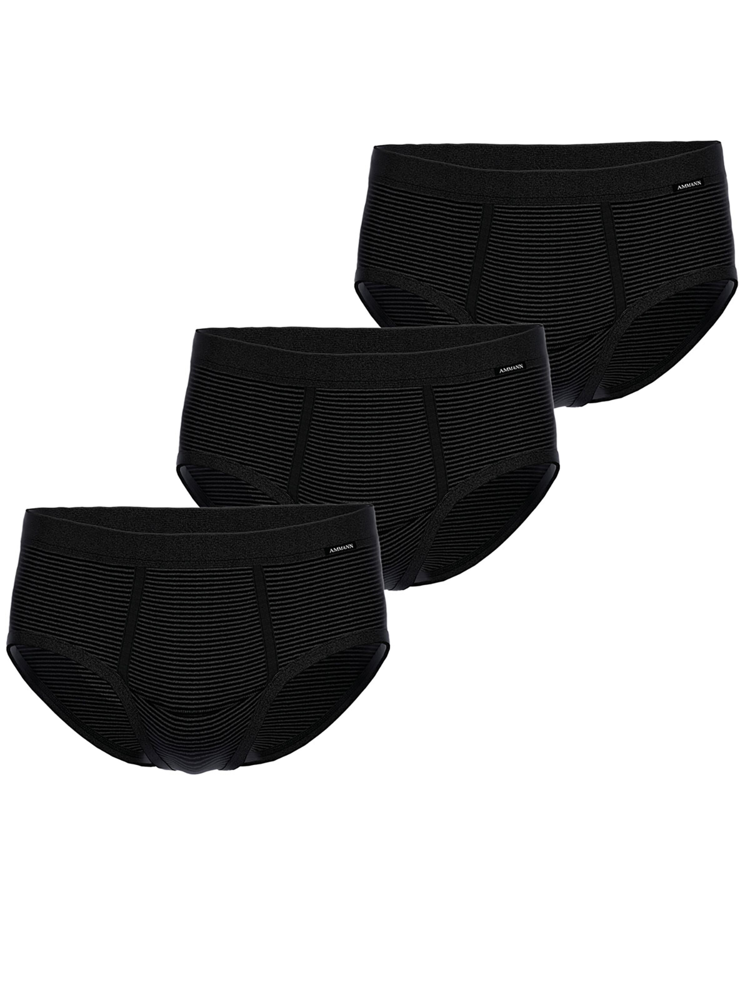 Ammann Panty 'Jeans Feinripp' in Grey: front