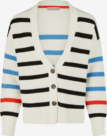 Lovely Sisters Knit Cardigan 'Constanze' in White: front