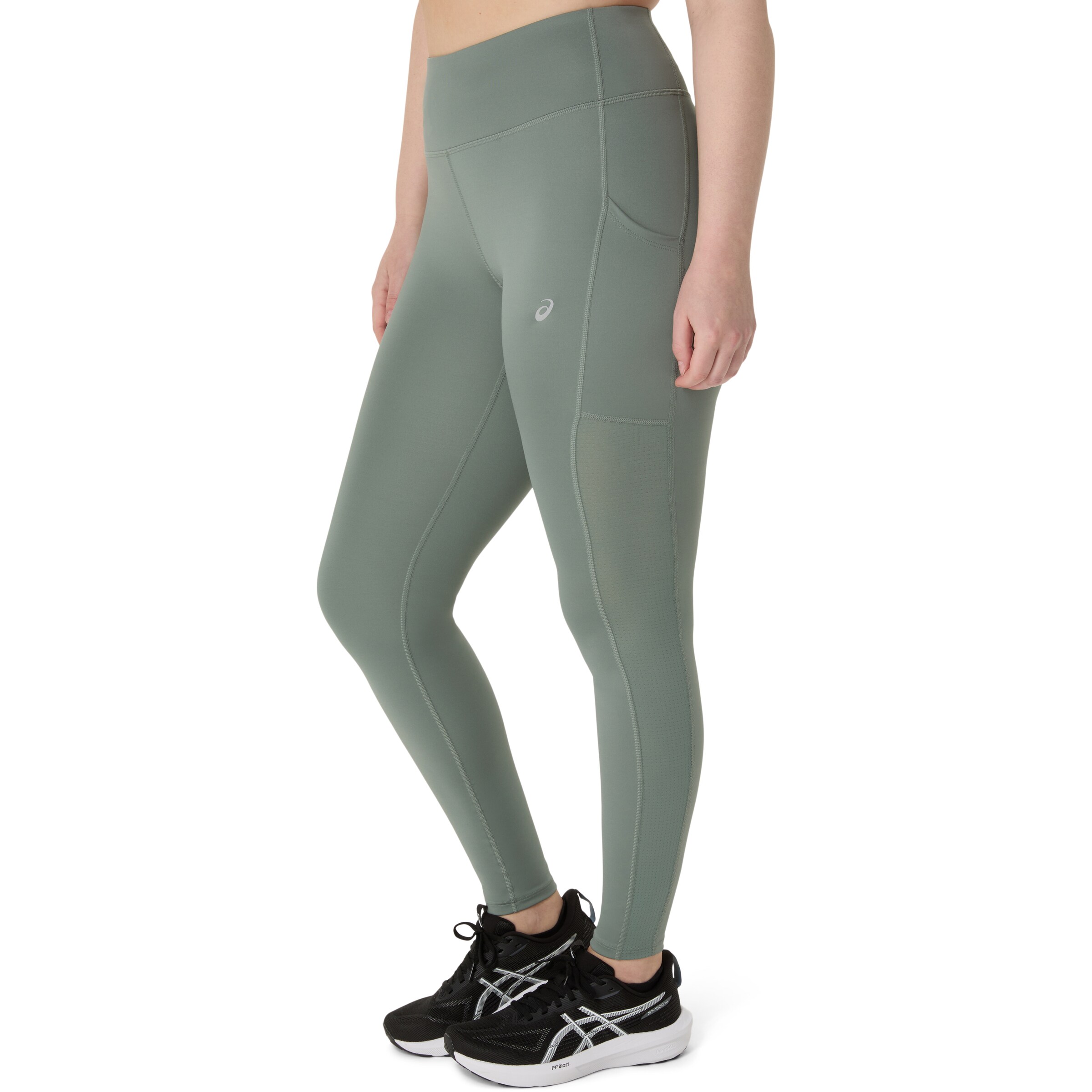 ASICS Skinny Workout Pants in Green