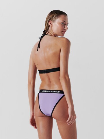 Karl Lagerfeld Bikinové nohavičky - fialová