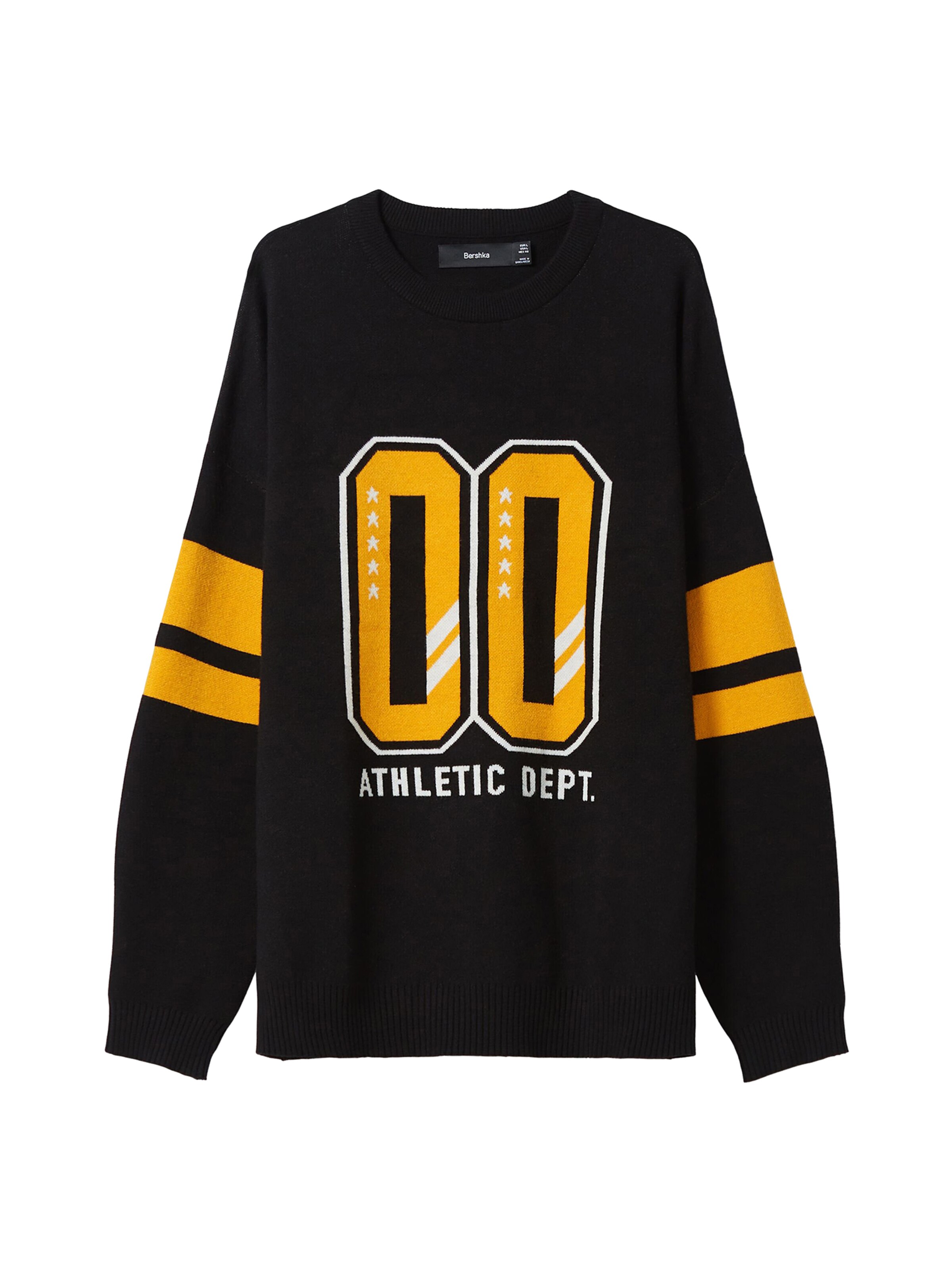 Bershka Mikina - Čierna: predná strana