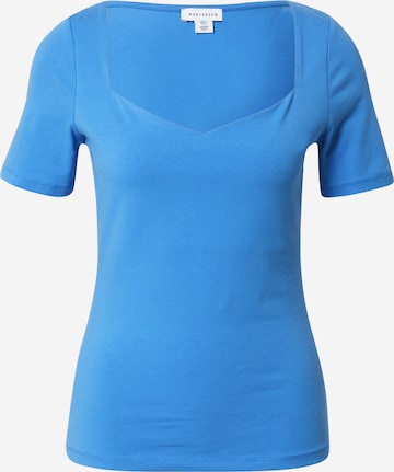 Warehouse Shirt in Blauw: voorkant