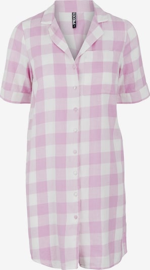 Pieces Maternity Chemise de nuit 'Mamalie' en violet / blanc, Vue avec produit