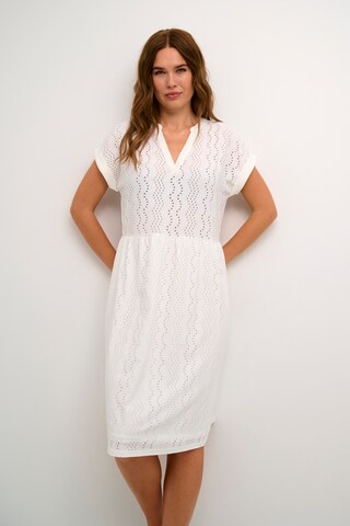 Robe-chemise 'Rachel' Kaffe en blanc : devant