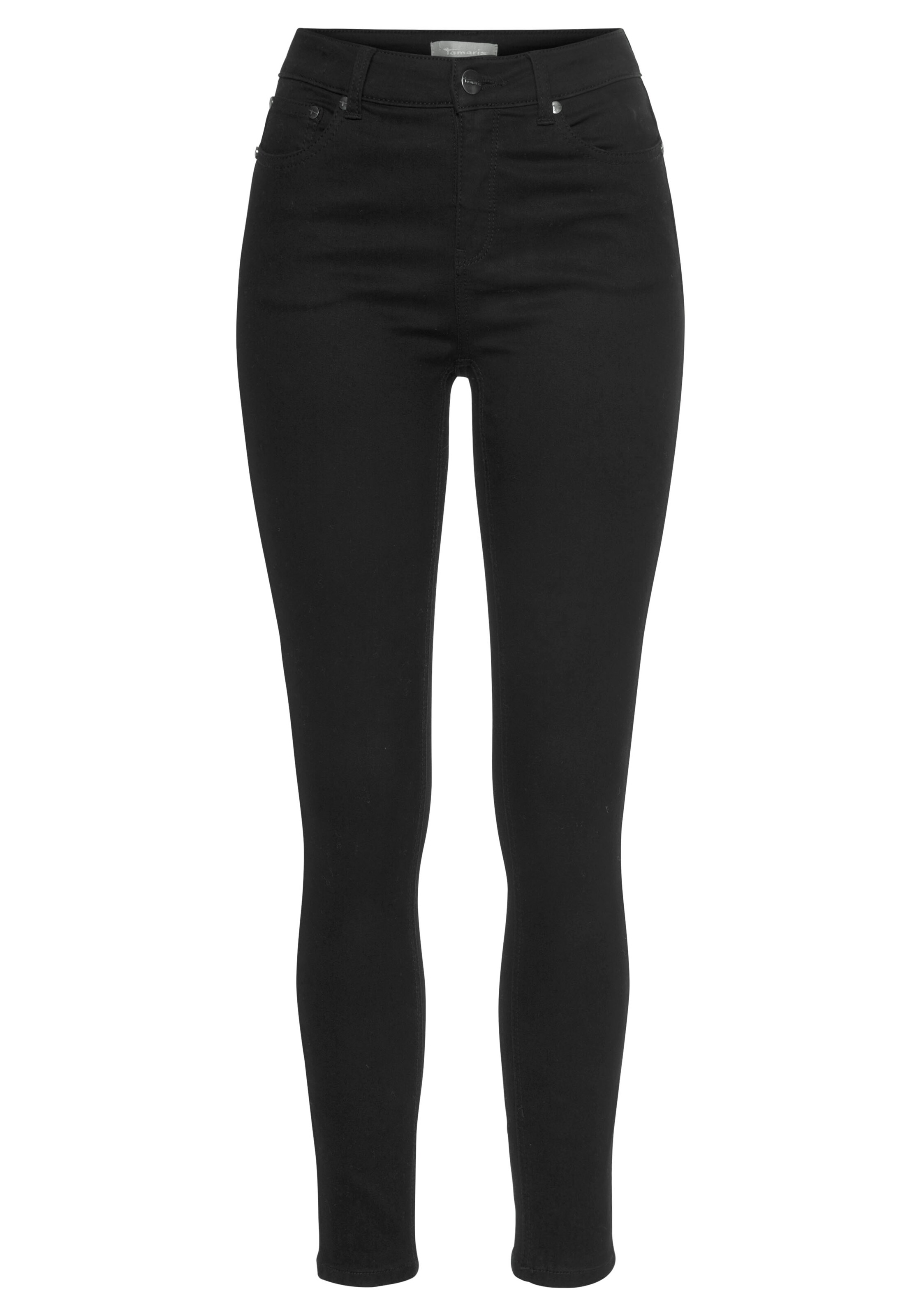 Tamaris Skinny Jeans in Black: front