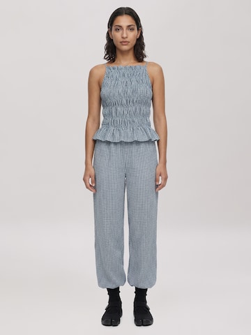 EDITED Ohlapna forma Hlače 'Isobel' | modra barva