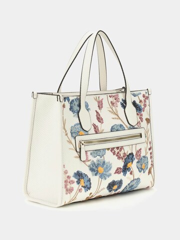 GUESS Handtasche 'Zaria' in Weiß