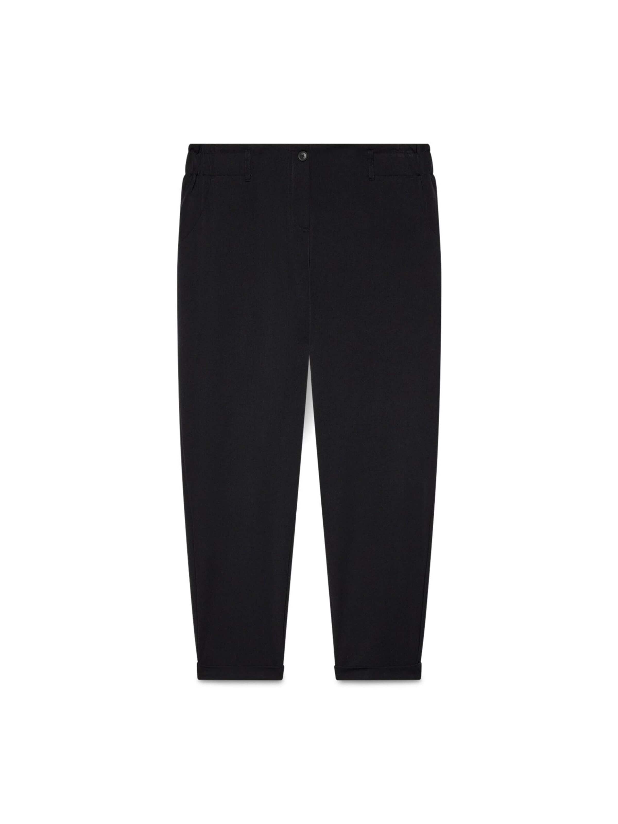 regular Pantaloni di Fiorella Rubino in nero: frontale