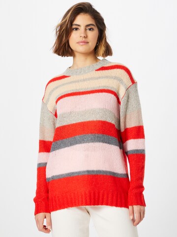 Lollys Laundry Sweater 'Silas' in Red: front