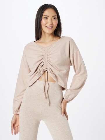 Sweat-shirt 'Marina' ABOUT YOU en beige : devant