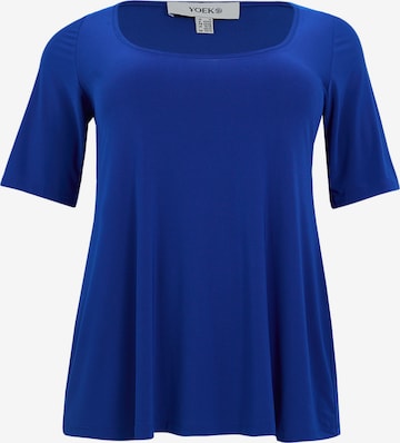 T-shirt YOEK en bleu : devant