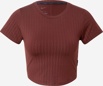 NIKE Functioneel shirt 'One Luxe' in Brons: voorkant