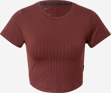 NIKE Performance Shirt 'One Luxe' in Bronze: front