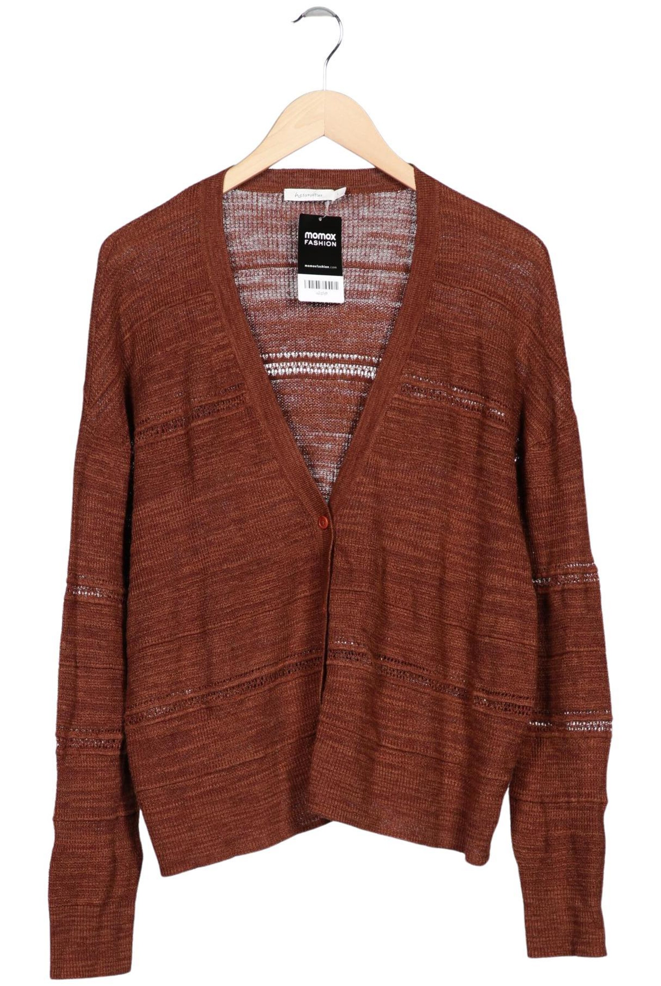 hessnatur Sweater & Cardigan in L in Brown: front