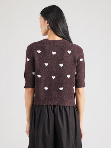 VERO MODA Pulover 'VMDOFFY INTARSIA' | rdeča barva
