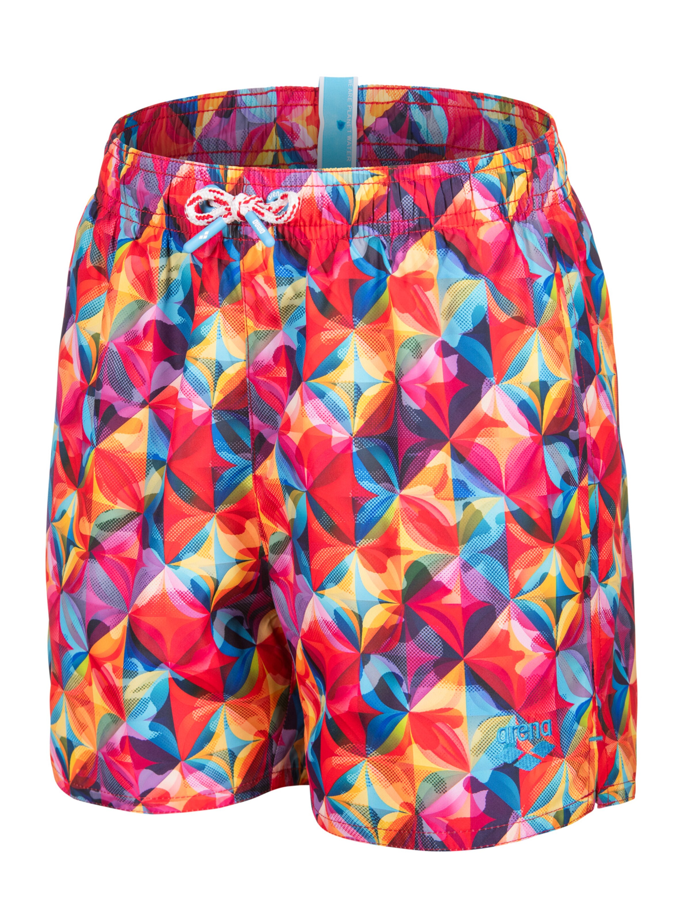 ARENA Badshorts 'WATER PRINTS BEACH BOXER AO' i röd
