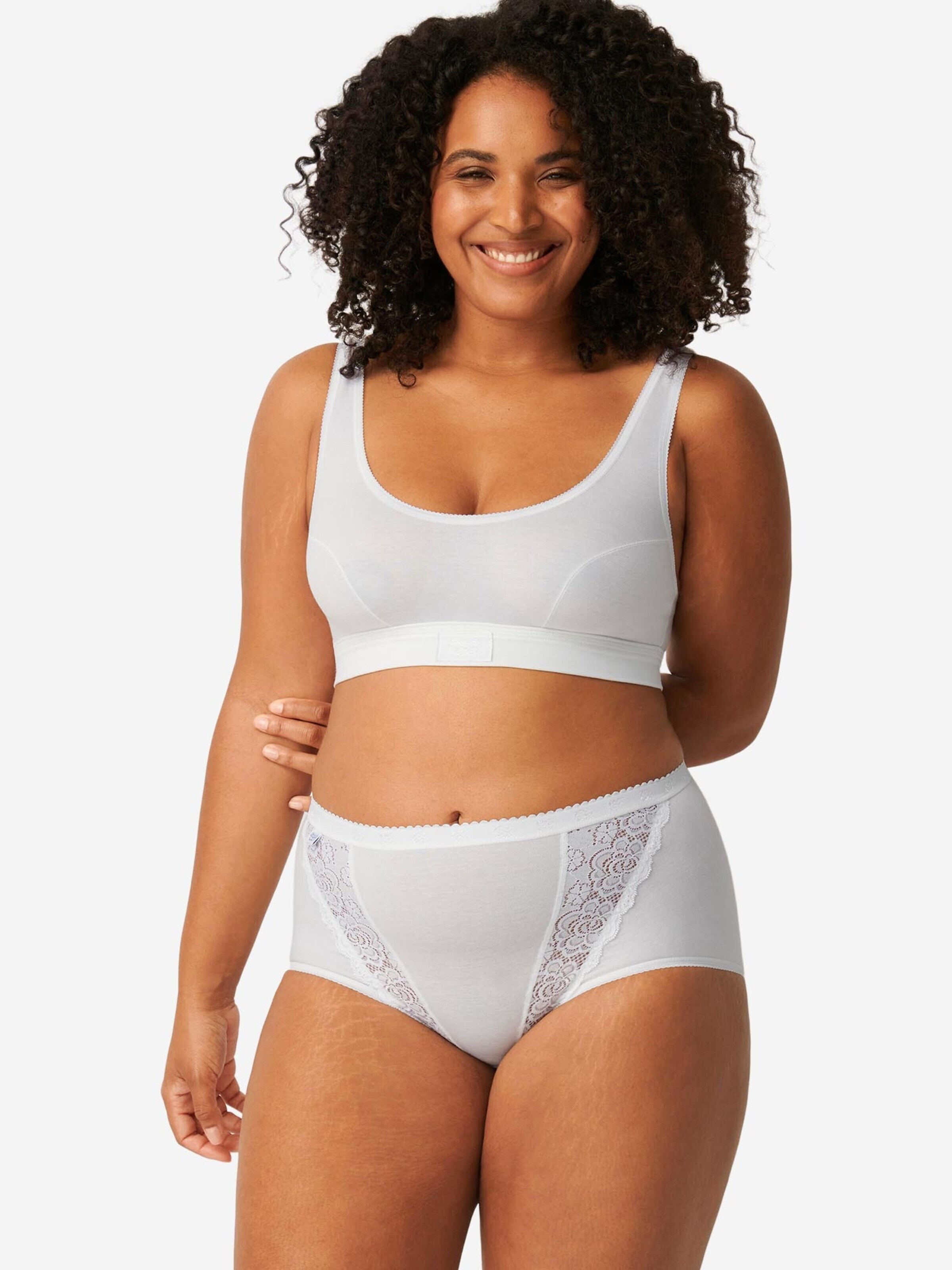 SLOGGI Slip 'Chic' in White: front