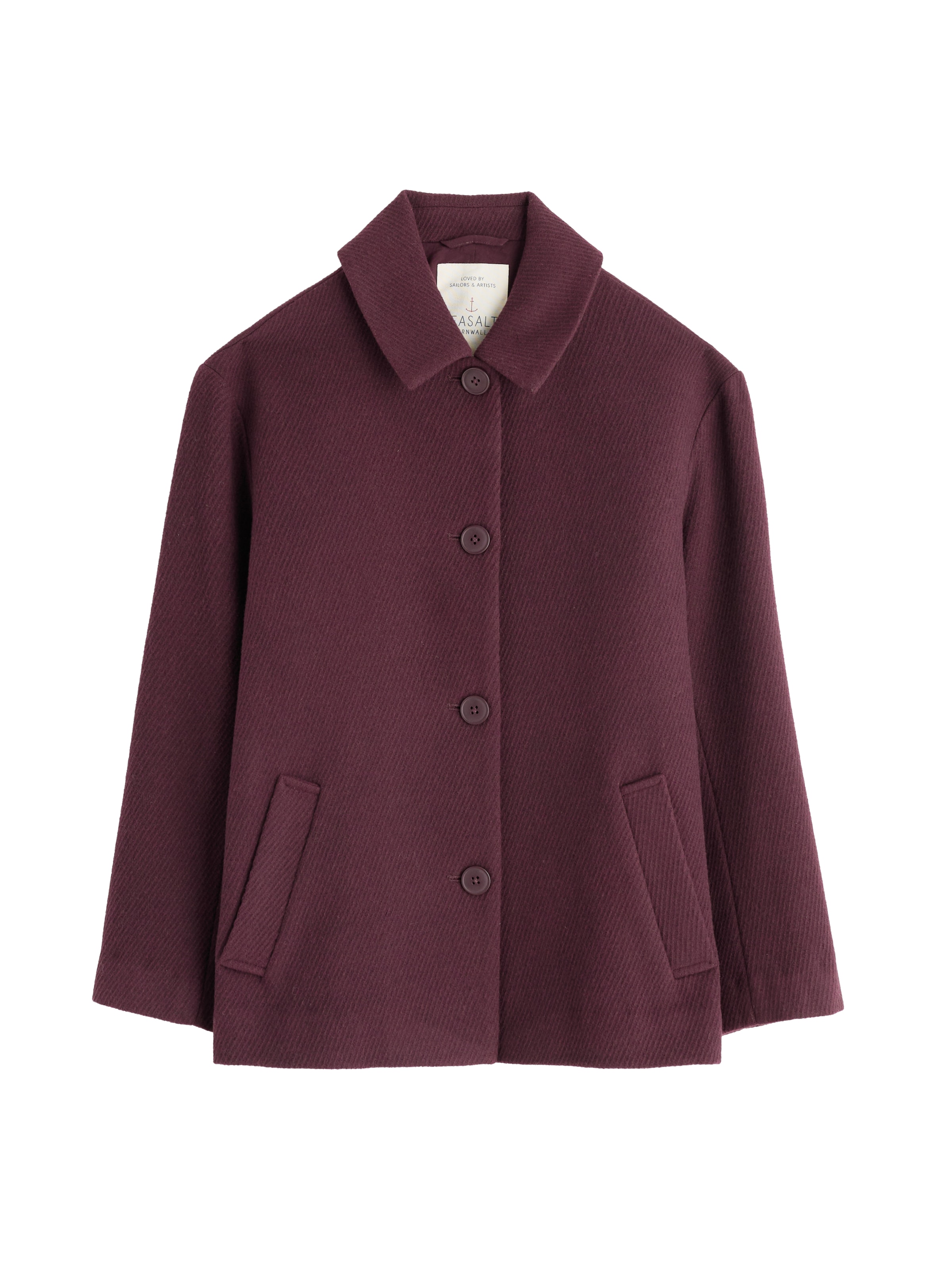 Cappotto di mezza stagione ' Beamwind' ' di Seasalt Cornwall in lilla: frontale