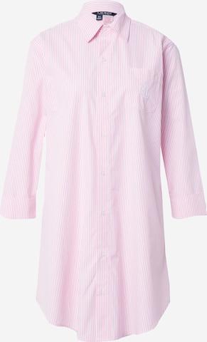 Camicia da notte di Lauren Ralph Lauren in rosa: frontale
