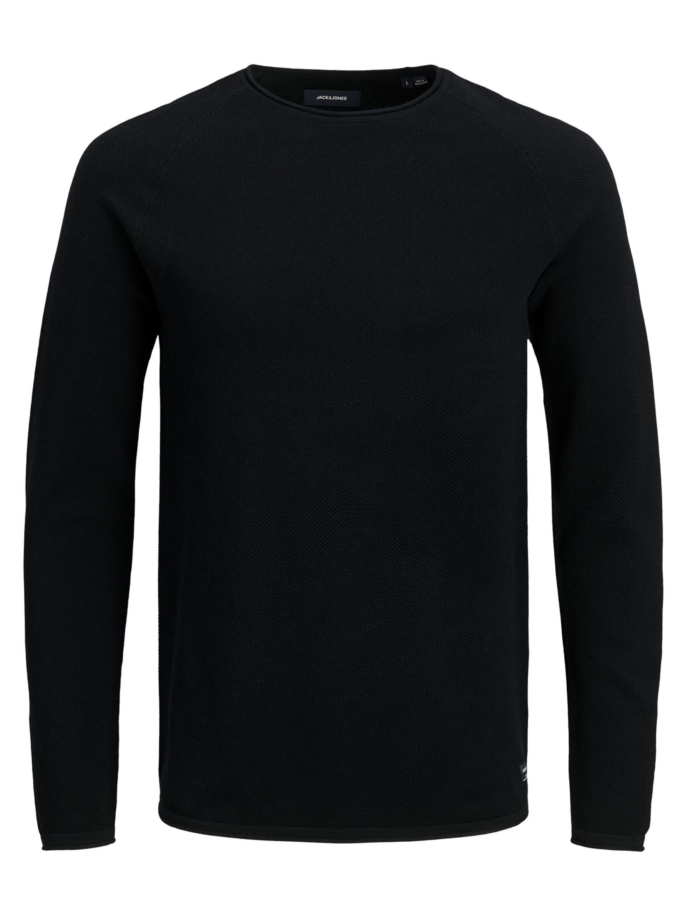 JACK & JONES Regular Fit Pullover 'Hill'‌‌‌‌‌‌‌ in Schwarz: Vorderseite