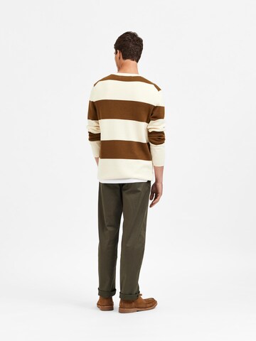 SELECTED HOMME Pullover 'Martin' in Weiß