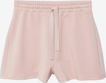 MANGO Loosefit Hose 'MONI' in Pink: predná strana