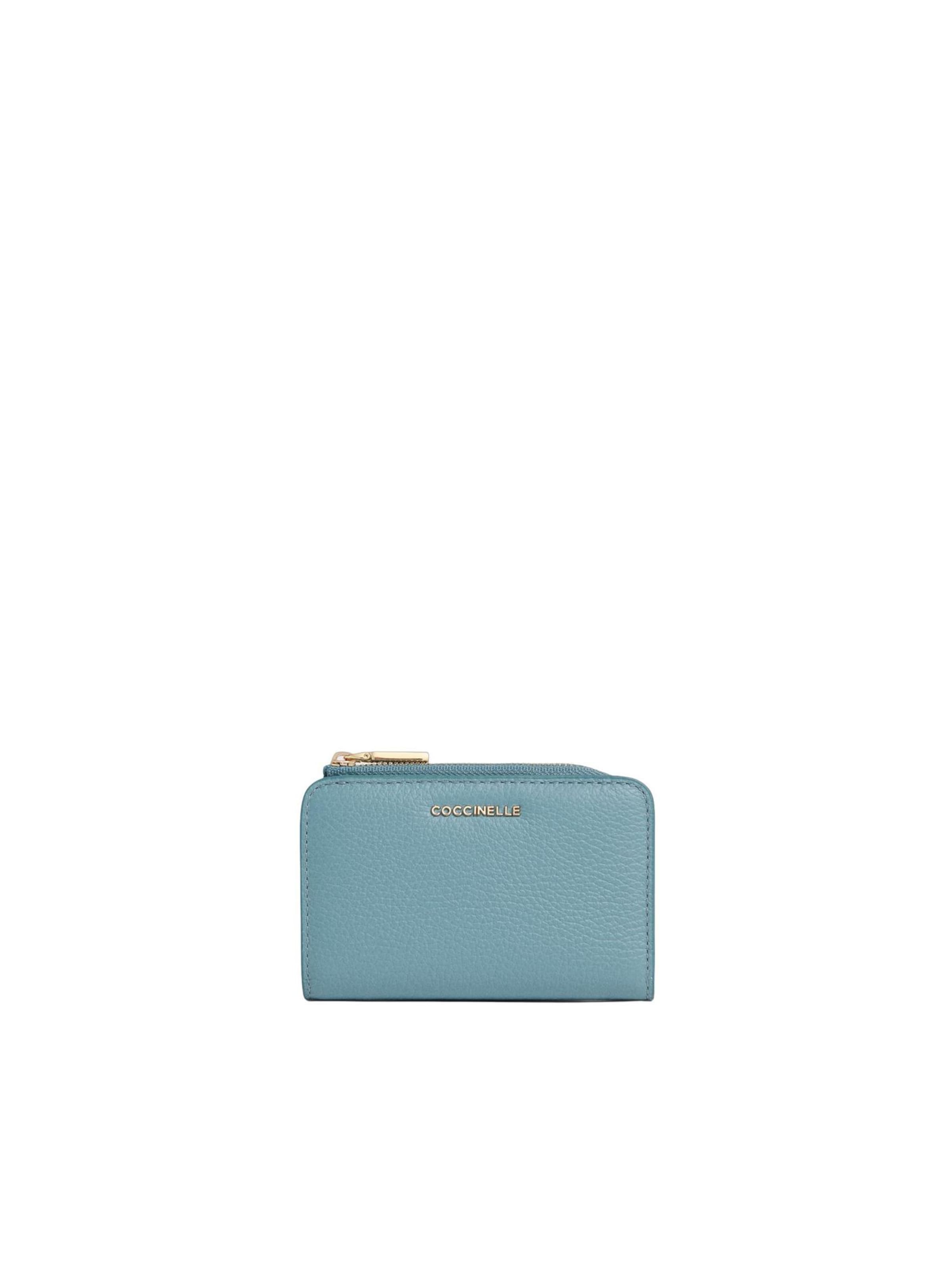 Coccinelle Wallet 'COCCINELLE METALLIC 5' in Blue: front