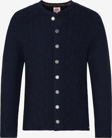 SPIETH & WENSKY Gebreid vest 'Gent' in Blauw: voorkant