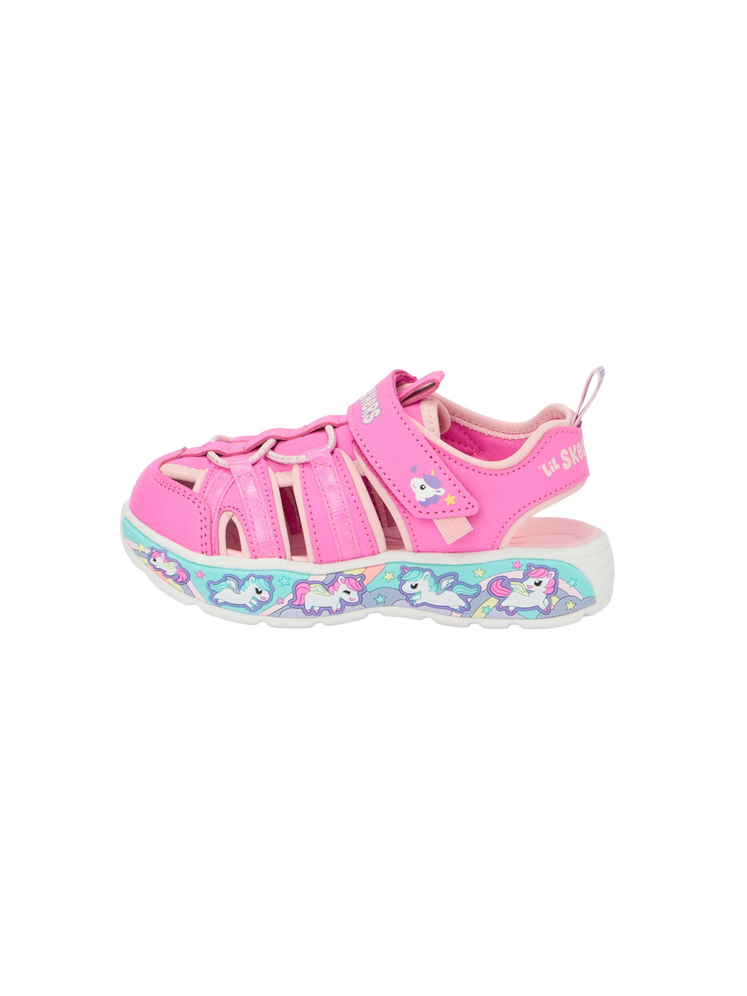 SKECHERS Sandal 'PLAY SCENE SPLASH - CUTE CREW' in Pink: front