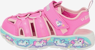 Sandalo 'PLAY SCENE SPLASH - CUTE CREW' di SKECHERS in rosa: frontale