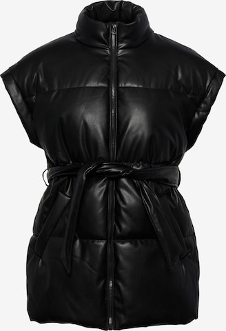 Gilet 'Adela' PIECES en noir : devant