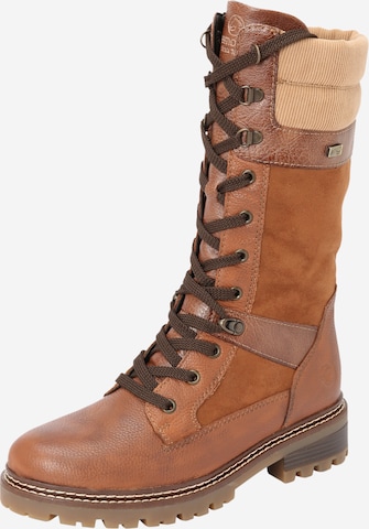 REMONTE Lace-Up Boots in Brown: front