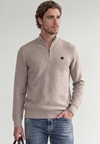 Street One MEN Sweater in Beige: front