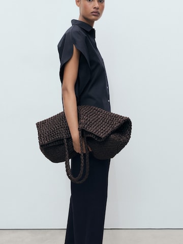 MANGO Bootcut Hlače 'TOMY-H' | modra barva