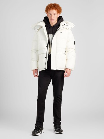 Calvin Klein Jeans Zimska jakna | bela barva