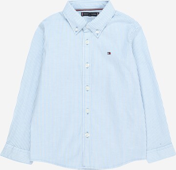 TOMMY HILFIGER - Regular Fit Camisa 'FLEX ITHACA' em azul: frente