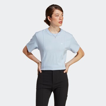 ADIDAS ORIGINALS Тениска 'Premium Essentials' в синьо: отпред