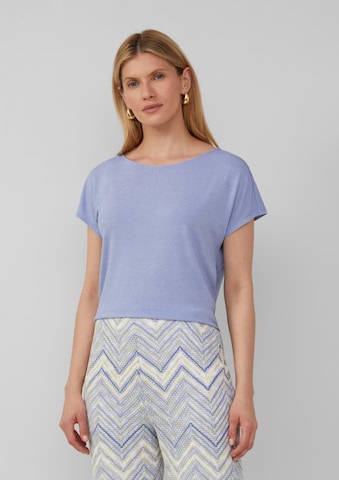 s.Oliver BLACK LABEL Shirt in Blauw: voorkant