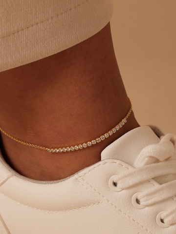 Bijoux de pied Lucardi en or : devant
