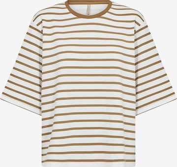 T-shirt Soyaconcept en marron : devant