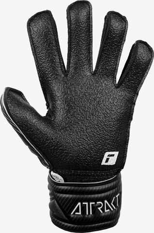 REUSCH Athletic Gloves 'Attrakt Resist Finger Support Junior' in Black