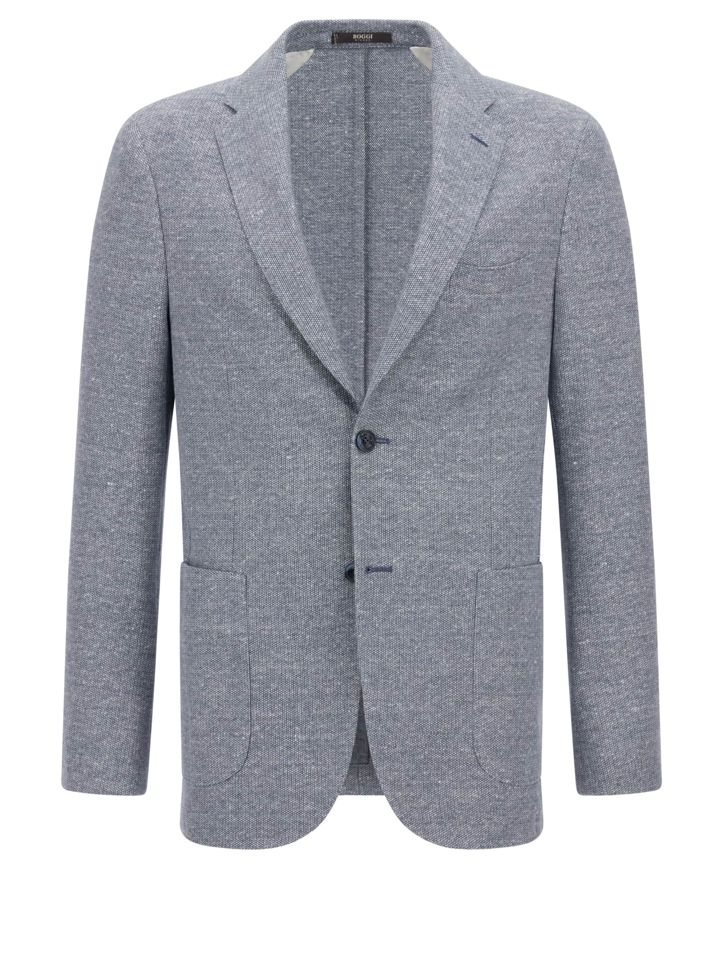 Boggi Milano Slim Fit Сако в синьо: отпред