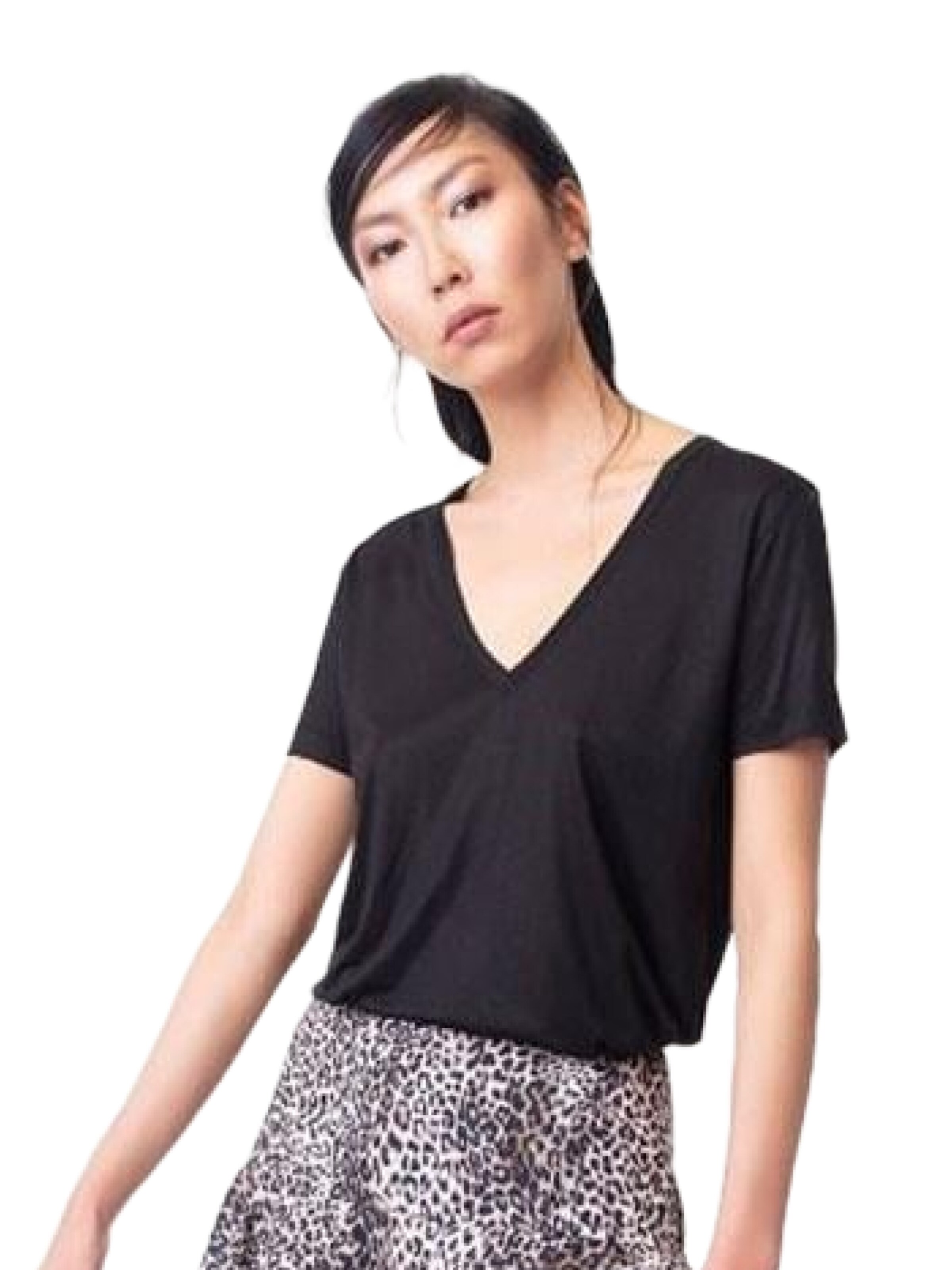 T-shirt Rivus en noir : devant