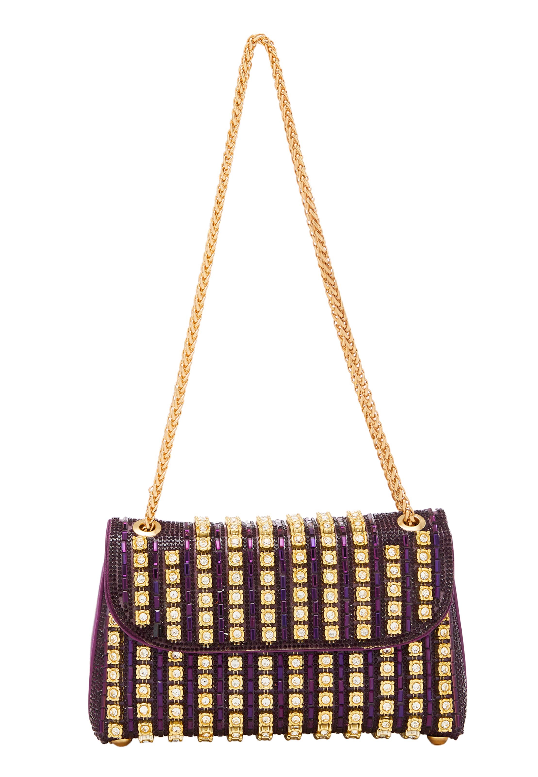 FELIPA - Mala de ombro em roxo: frente