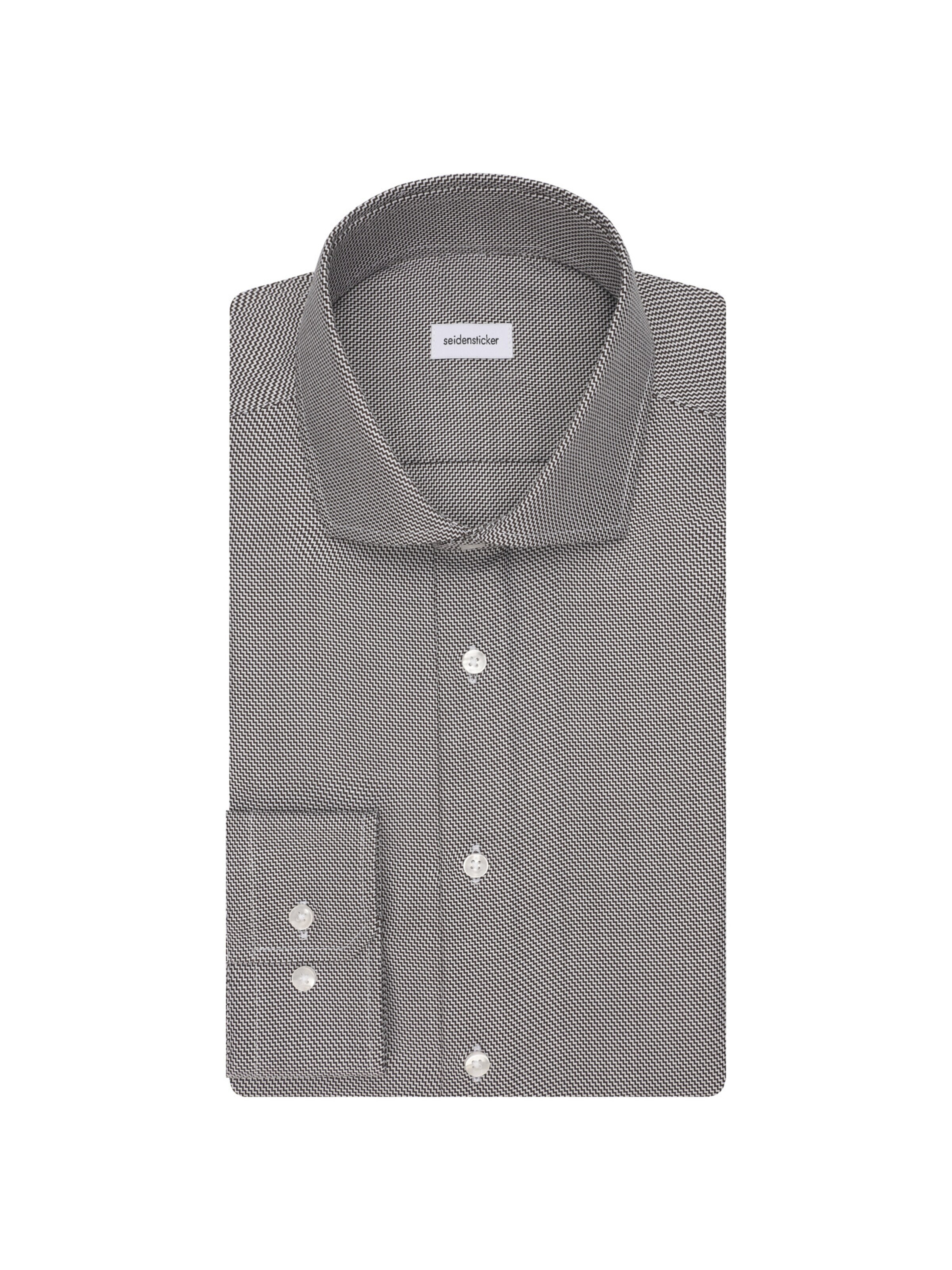 SEIDENSTICKER Slim fit Business Shirt 'Smart Classic' in Grey