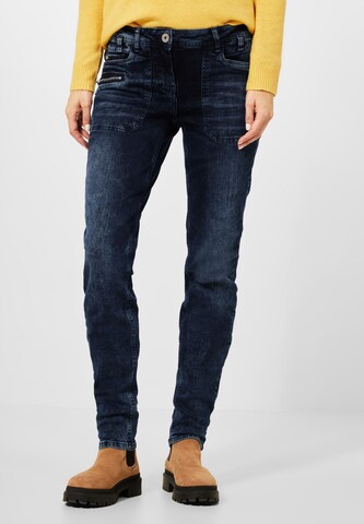 CECIL Slimfit Jeans 'Toronto' in Blauw: voorkant