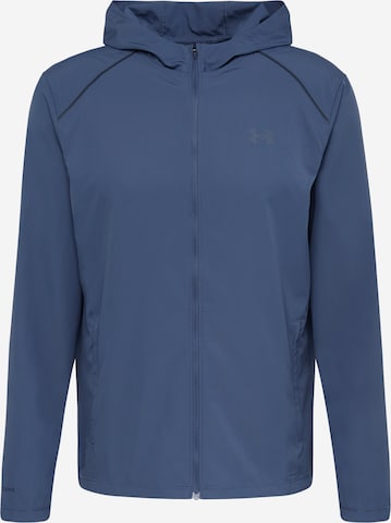 Veste de sport UNDER ARMOUR en bleu : devant