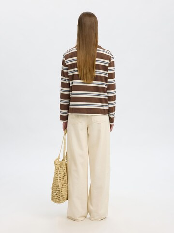 T-shirt SELECTED en marron